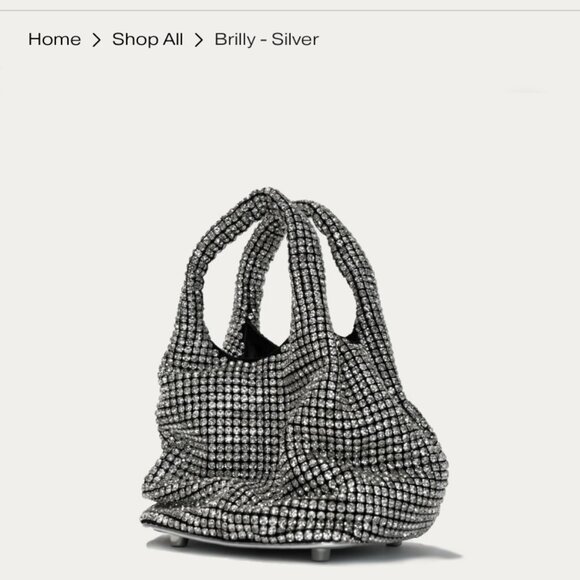 Giarite Brilly silver crystal handbag - Picture 6 of 10